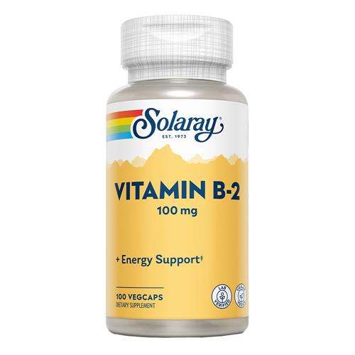 Vitamina B2 100 Mg Solaray 100 VegCaps