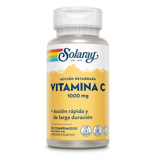 Vitamina C Acción Retardada Solaray 30 Comprimidos