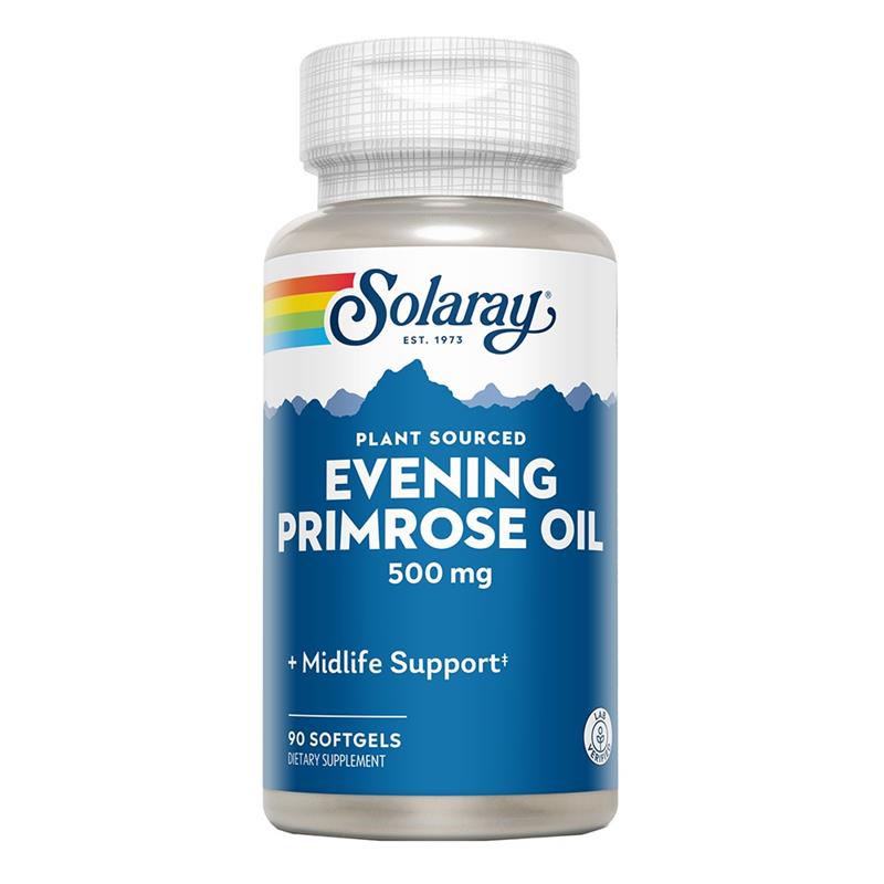 Aceite de Onagra Evening Primrose Oil 500mg Solaray 90 Perlas