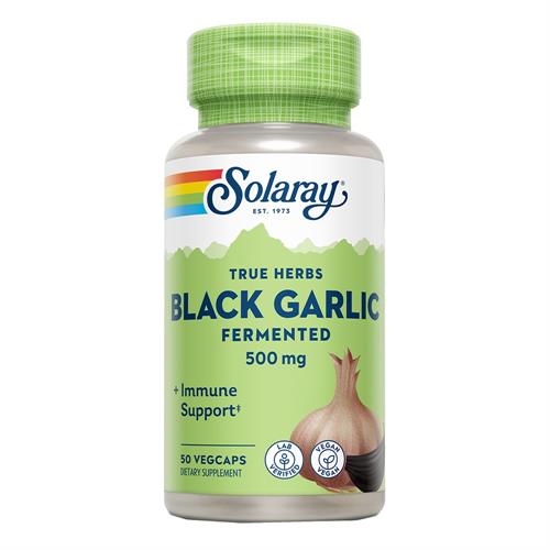 Black Garlic Bulb Ajo Negro 500 mg Solaray 50 VegCaps