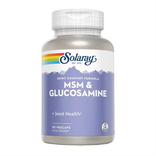 MSM y Glucosamina Solaray 90 Cápsulas