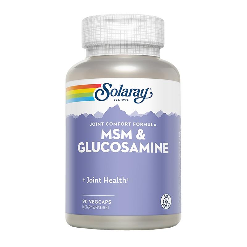 MSM y Glucosamina Solaray 90 Cápsulas