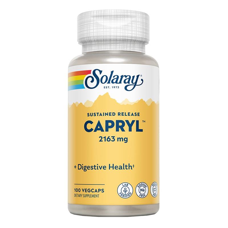 Capryl Ácido Caprílico Solaray 100 VegCaps