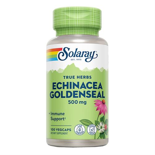 Sello de Oro y Echinácea (Echinacea y Goldenseal) 500 mg Solaray 100 VegCaps
