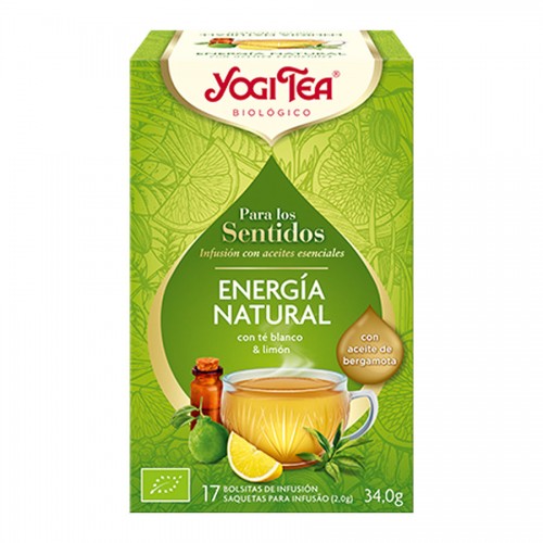 Infusión Sentidos Energía Natural Yogi Tea Bio 20 Bolsitas 40g