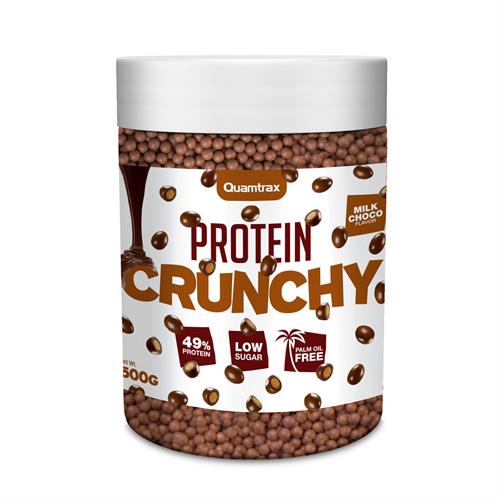 Protein Crunchy Bolitas Protéicas de Chocolate con Leche Crujientes Quamtrax 500g
