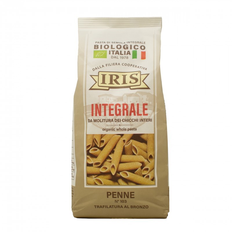 Macarrones de Trigo Integral Iris Bio 500g