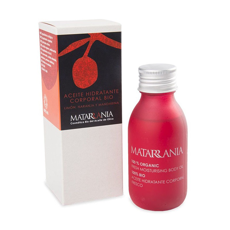 Aceite Hidratante Corporal de Limón Naranja y Mandarina Matarrania Bio 100ml