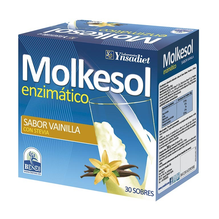 Molkesol B Vainilla Enzimático Ynsadiet 30 sobres