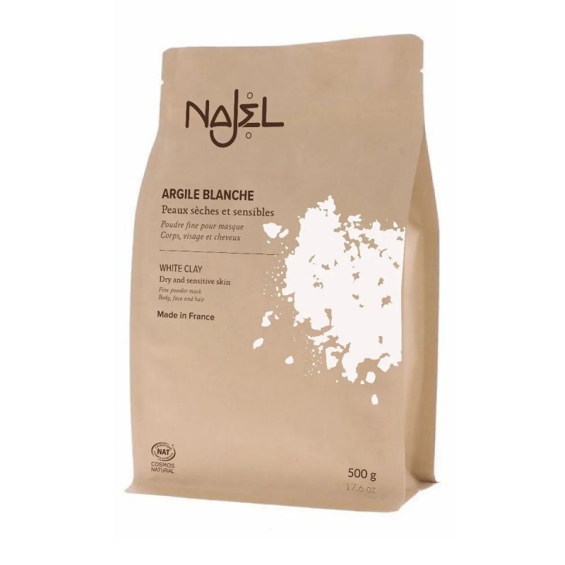 Arcilla Blanca Pieles Secas y Sensibles Najel Bio 500g