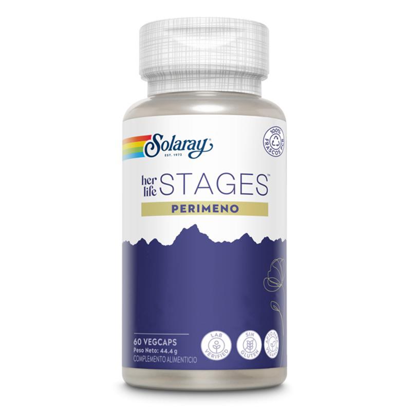 Perimeno Stages Solaray 60 Vegcaps.