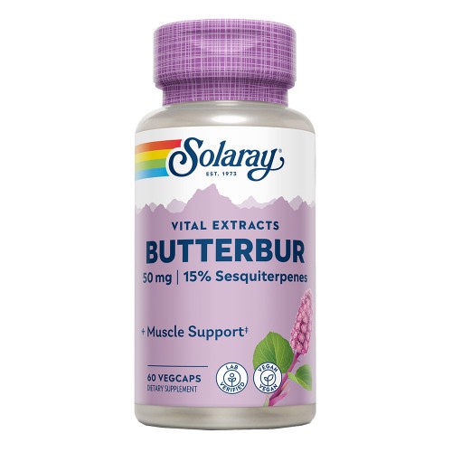 Butterbur Petasita Extracto de Raíz 50 mg Solaray 60 VegCaps