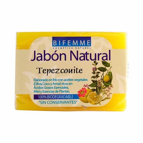 Jabón Natural Tepezcohuite Bifemme Ynsadiet 100g