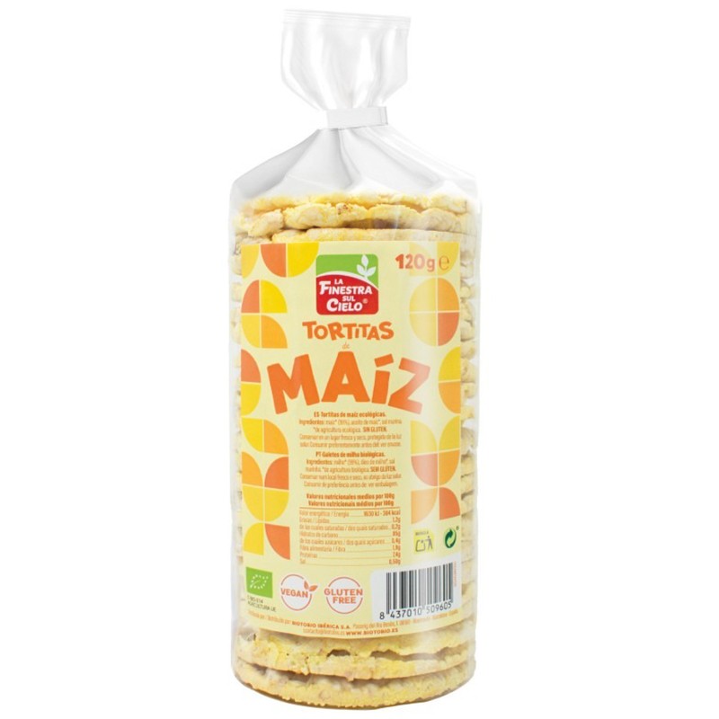 Tortitas de Maíz con Sal Sin Gluten Bio 120g