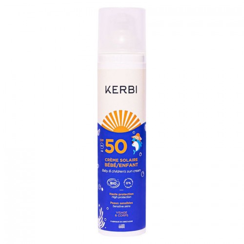 Crema Solar Bebé Niño SPF50 Kerbi 100g