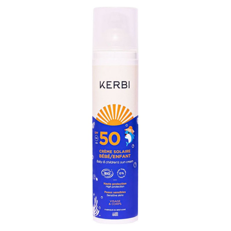 Crema Solar Bebé Niño SPF50 Kerbi 100g