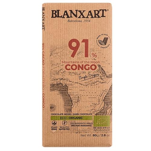 Chocolate Negro Congo 91% Blanxart Bio 75g