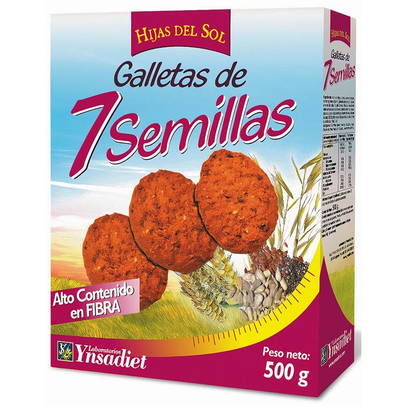 Galletas de 7 semillas Hijas del Sol Ynsadiet 500g