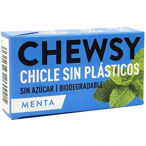 Chicle Sin Plásticos de Menta Chewsy 15g