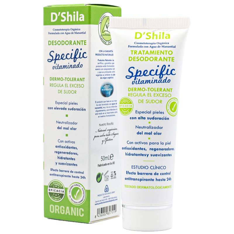 Desodorante Specific Vitaminado Alta Sudoración DShila 50 ml