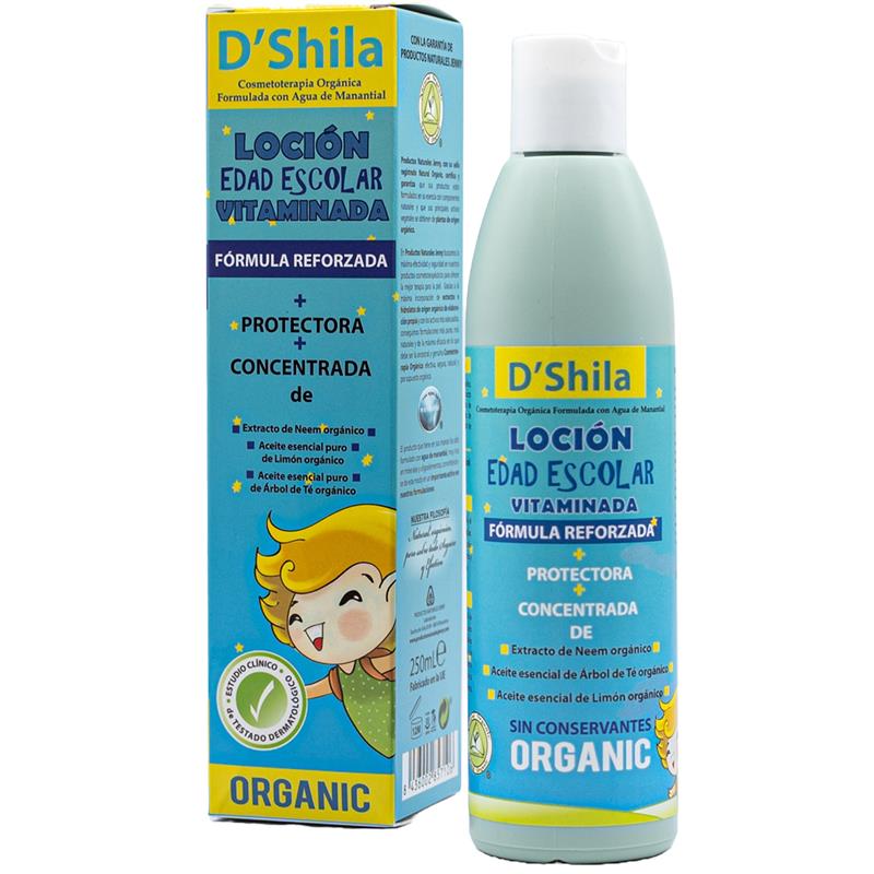 Loción Vitaminada Antipiojos Edad Escolar DShila 250 ml