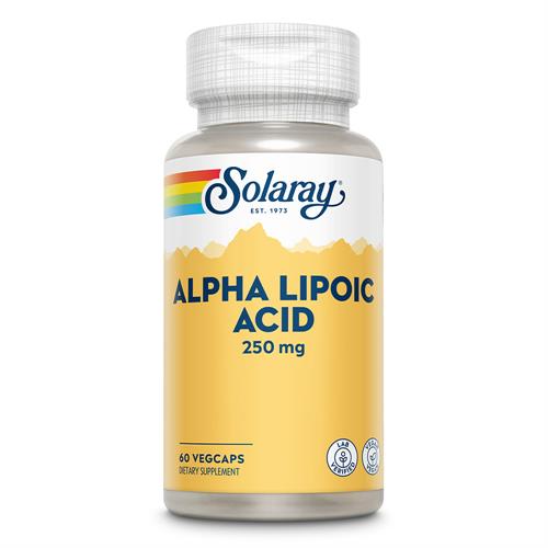 Ácido Alfa Lipoico Alpha Lipoic Acid 250 mg Solaray 60 VegCaps