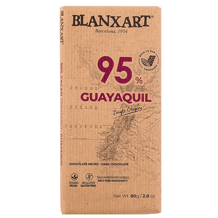 Chocolate Negro Convencional Guayaquil 95% Blanxart 75g