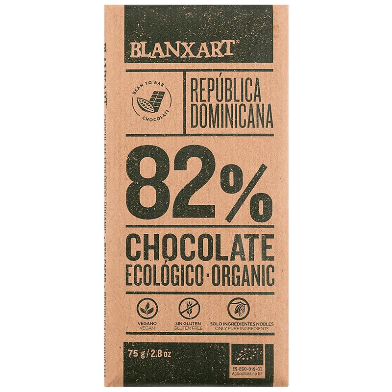 Chocolate Negro República Dominicana 82% Blanxart Bio 75g