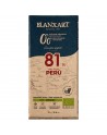 Chocolate Negro sin Azúcares Perú 81% Blanxart Bio 75g