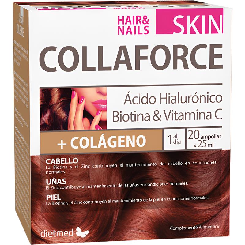 Collaforce Skin, Hair and Nails Ampollas Dietmed 20 x 25 ml