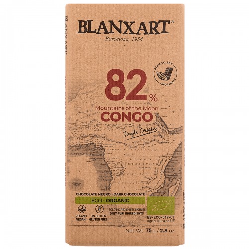 Chocolate Negro Congo 82% Blanxart Bio 75g