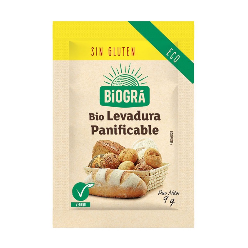 Levadura Panificable Polvo Sin Gluten Bio 9g