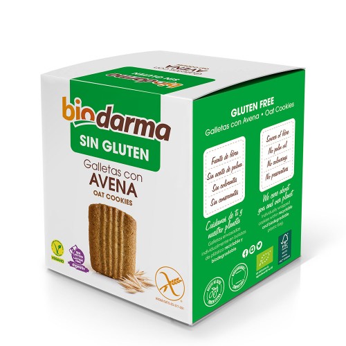 Galletas con Avena Sin Gluten BioDarma Bio 125g