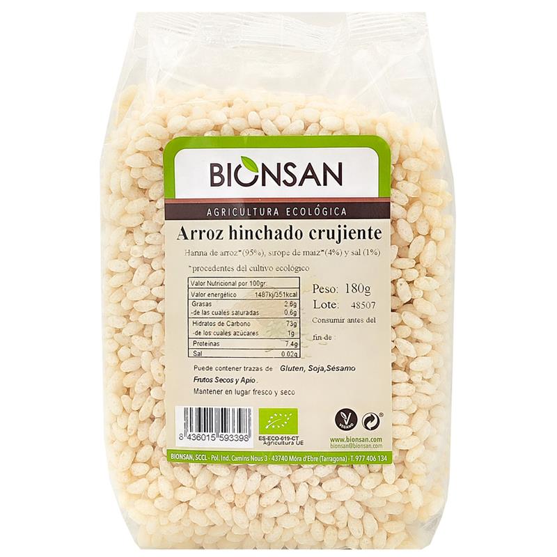 Arroz Integral Inflado Bionsan Bio 180g