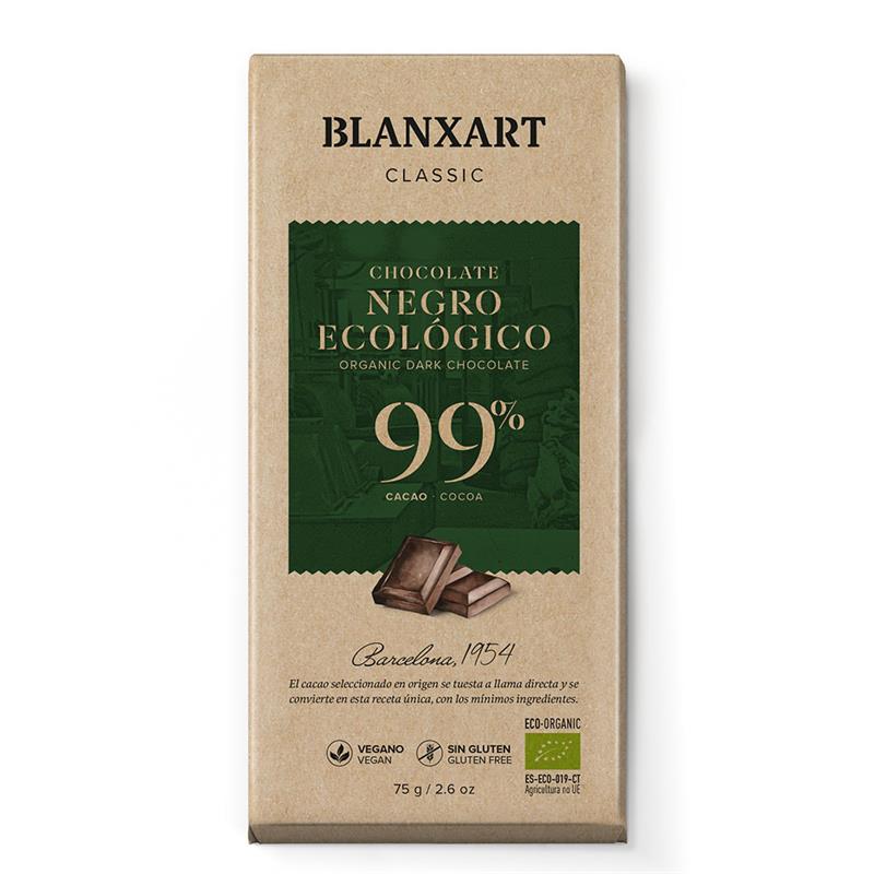 Chocolate Classic Negro 99% Blanxart Bio 75g