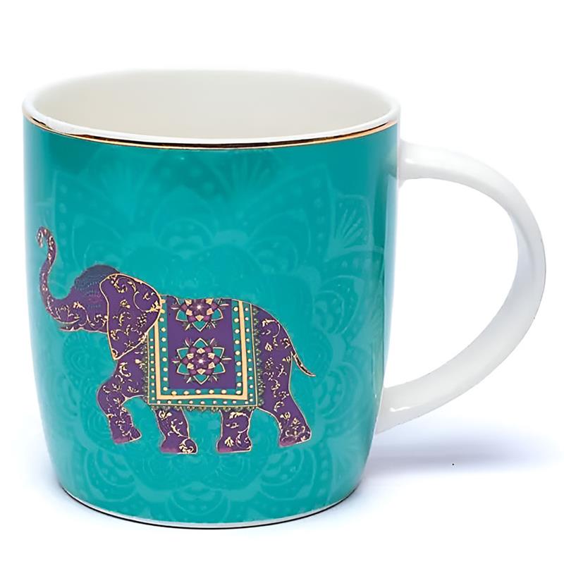 Juego de Taza de Té con Infusor Elefante Indio 400ml