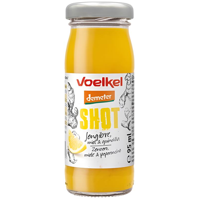 Shot de Jengibre y Miel Limón Voelkel Bio 95 ml