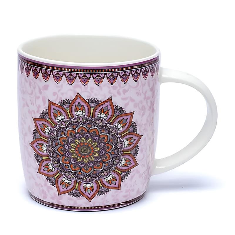 Juego de Taza de Té con Infusor Mandala Púrpura 400ml