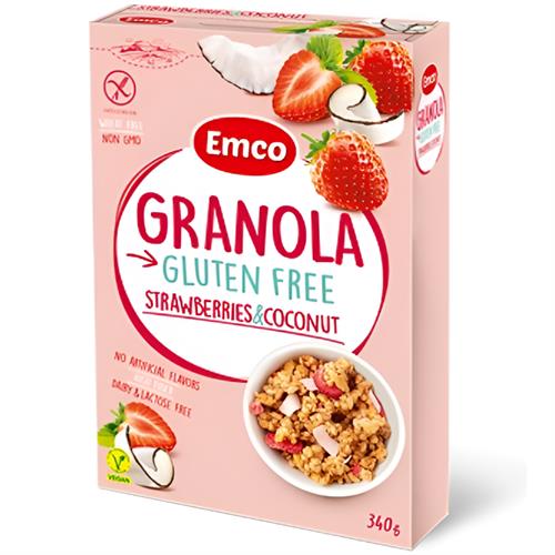 Granola con Fresas y Coco Sin Gluten Emco 340g