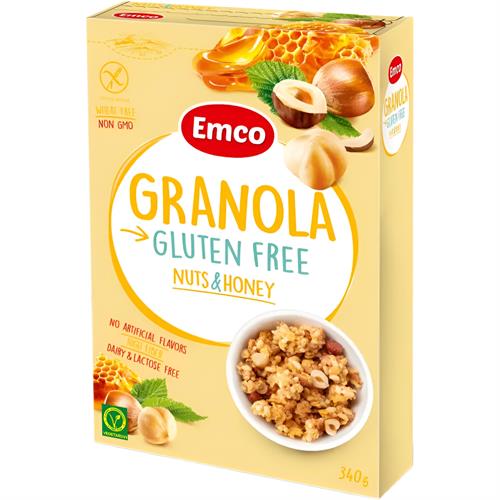 Granola con Miel y Avellanas Sin Gluten Emco 340g