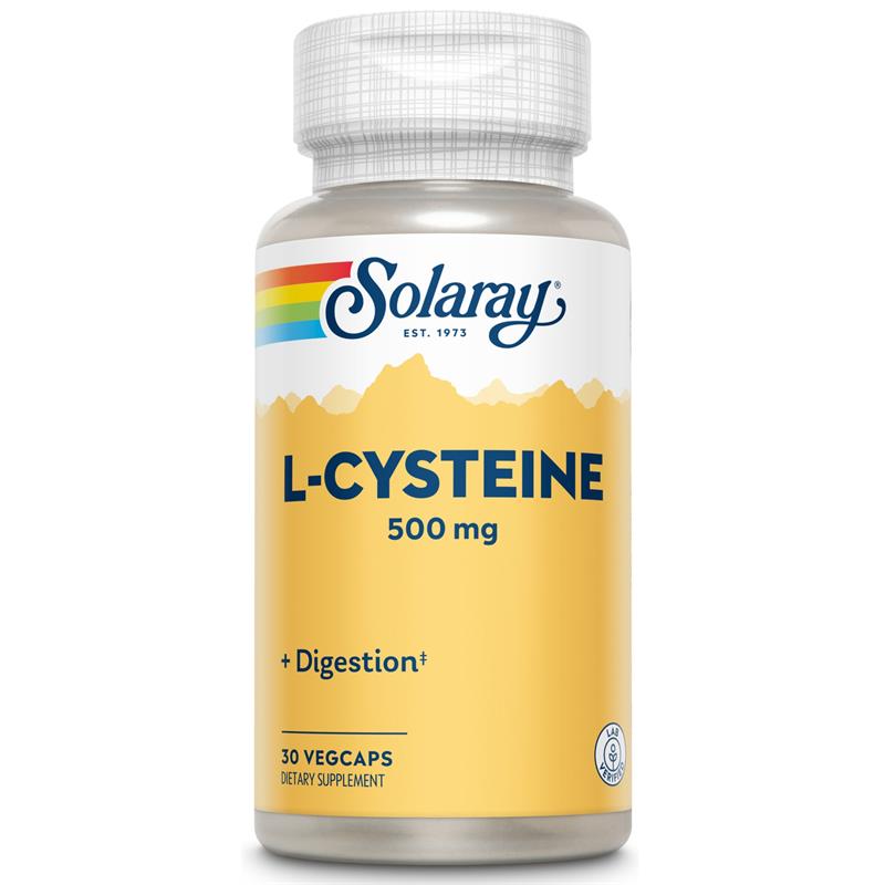 L-Cysteine 500 mg Solaray 30 VegCaps