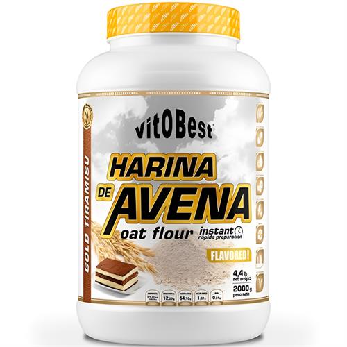 Harina de Avena Sabor Tiramisú Vitobest 2Kg