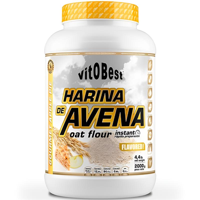 Harina de Avena Sabor Tarta de Manzana Vitobest 2Kg