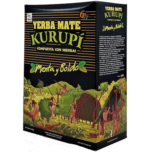 Yerba Mate Compuesta Menta Boldo Kurupi 500g