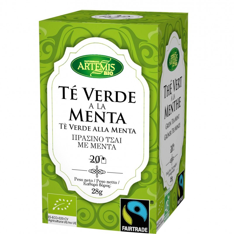 Té Verde con Menta 20 filtros de 1,4g