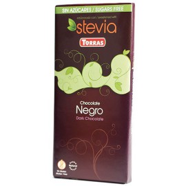 Chocolate con Stevia Negro Sin Gluten Convencional 100g