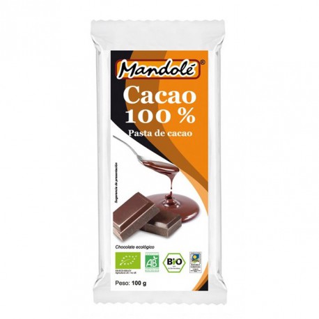 Chocolate Negro 100% Cacao Bio 100g