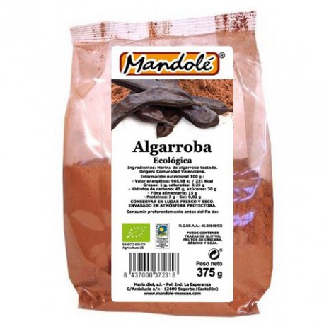 Harina de Algarroba (100% Algarroba) Mandole Bio 250g