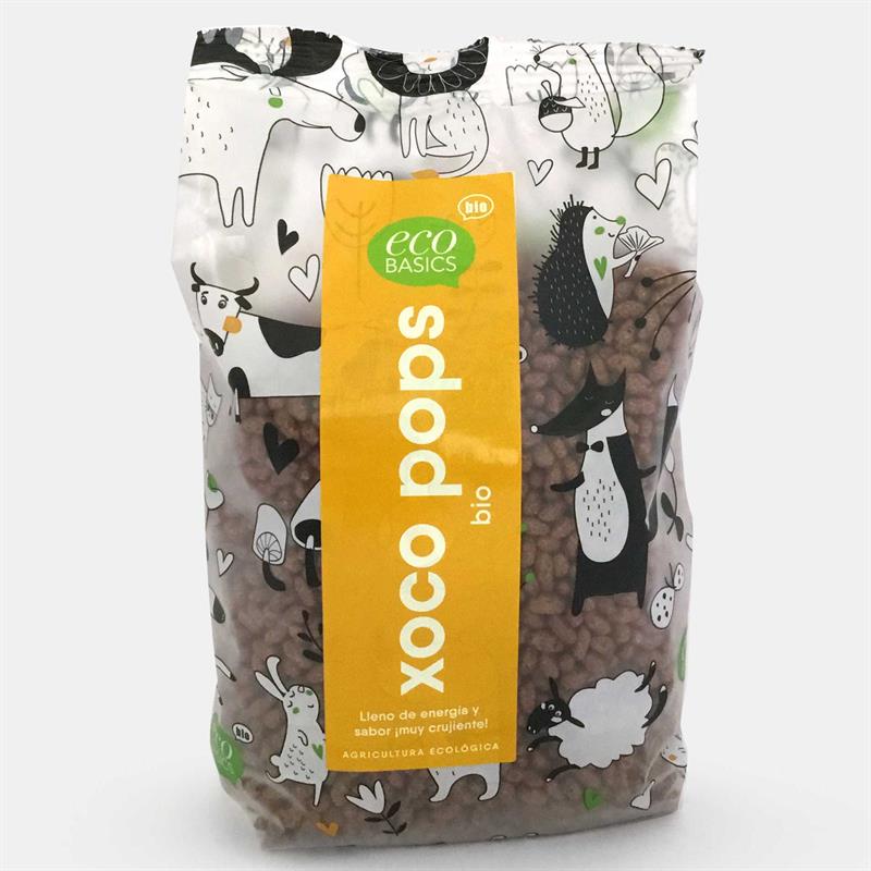 Arroz inflado con chocolate Xoco Pops EcoBasics Bio 300g