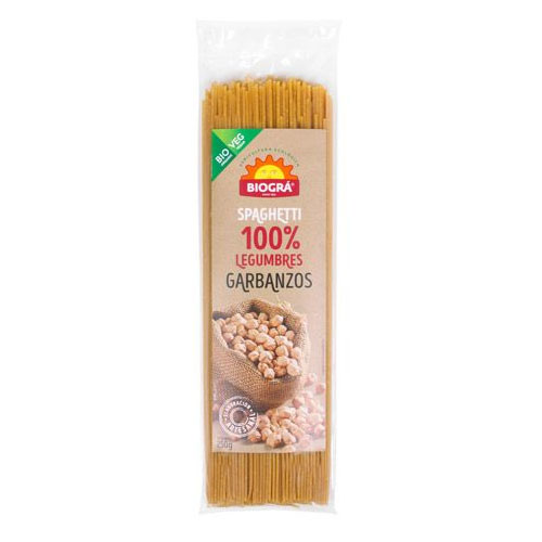 Spaghetti de Legumbres 100% Garbanzos Bio 250g